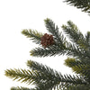 Medium Faux Spruce Tree with Wicker Basket pinecones
