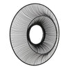 Black Wire Mirror with Radiating LinesMirrorsChic & Co Home LTD