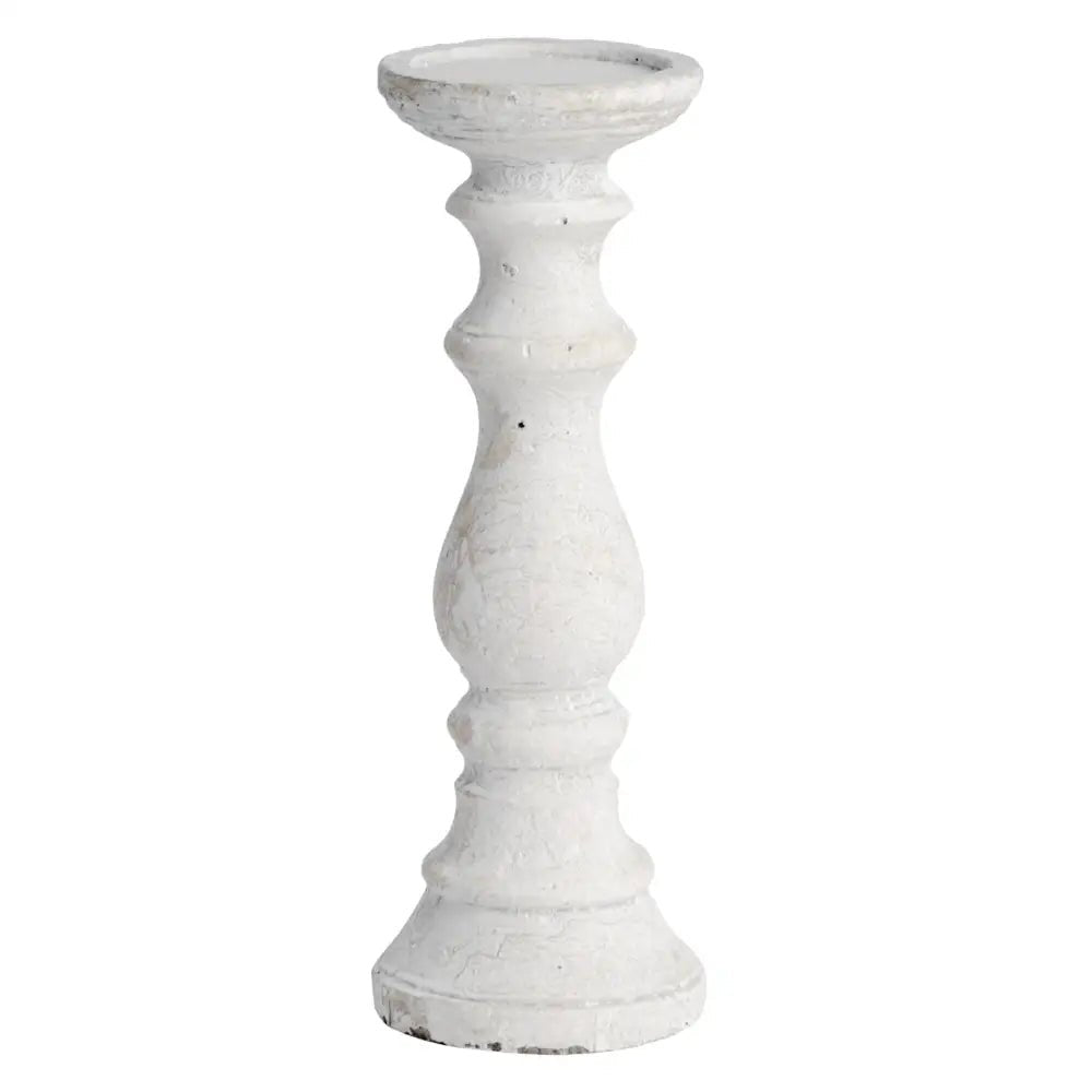 Curved White Ceramic Candle HolderCandle HolderChic & Co Home LTD