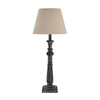 Elegant Wooden Table Lamp with Beige Fabric ShadeTable LampsChic & Co Home LTD