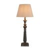 Elegant Wooden Table Lamp with Beige Fabric ShadeTable LampsChic & Co Home LTD
