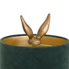 Gold Hare Table Lamp with Green Velvet ShadeTable LampsChic & Co Home LTD