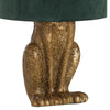 Gold Hare Table Lamp with Green Velvet ShadeTable LampsChic & Co Home LTD