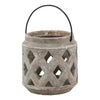 Lattice Lantern with Diamond CutoutsCandle HolderChic & Co Home LTD