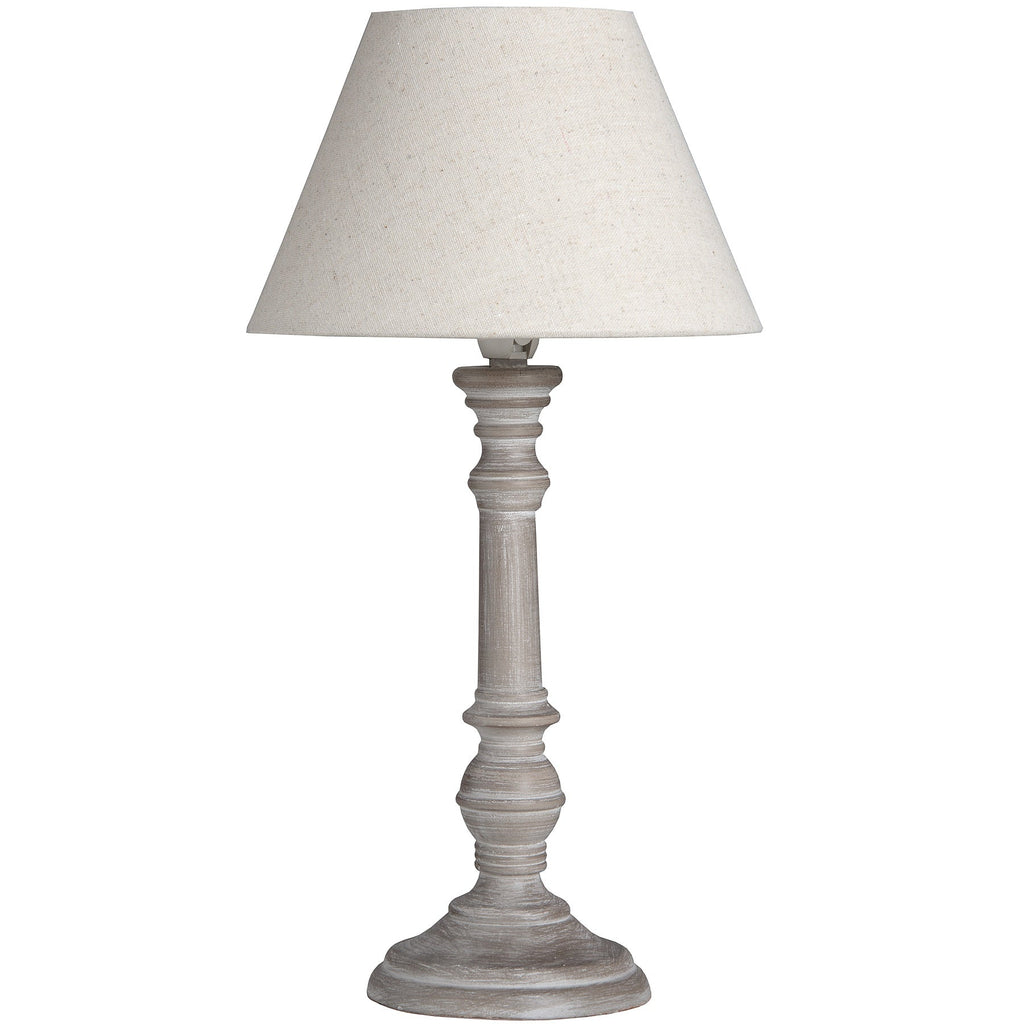 Pella Table Lamp - An elegant wood piece measuring 38cm (H) x 20cm (W), ideal for enhancing your home décor.